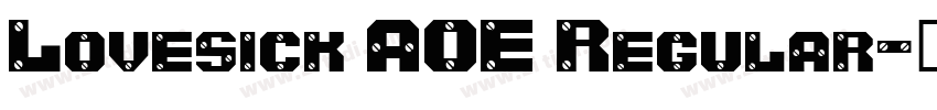 Lovesick AOE Regular字体转换